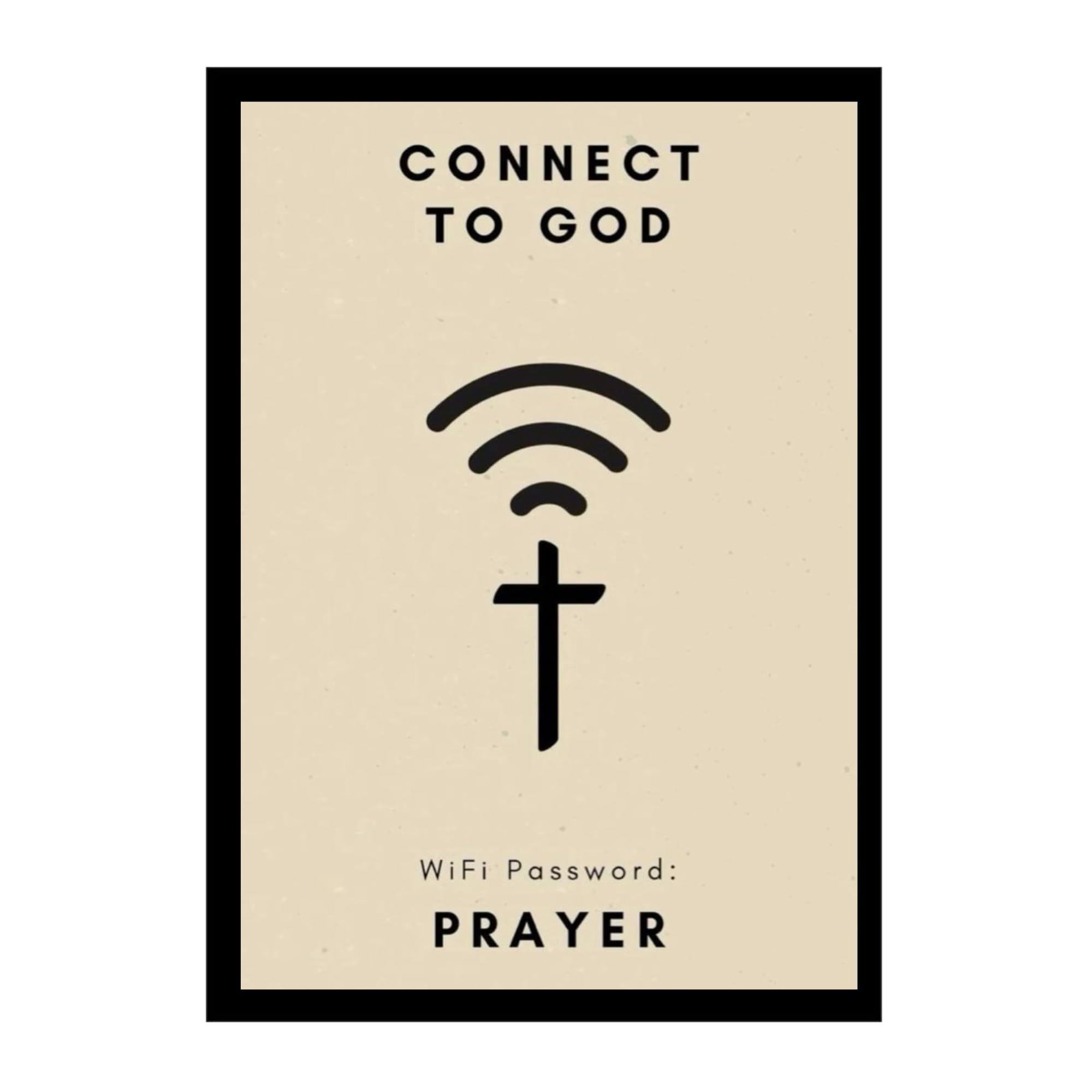 Christian Wall Art Wooden Frame A4 | Connect to God Prayer Wall Decor | Bible Quote Inspirational Wall Hanging | Religious Home Decor for Living Room, Bedroom, Prayer Room, Church & Office-image-28