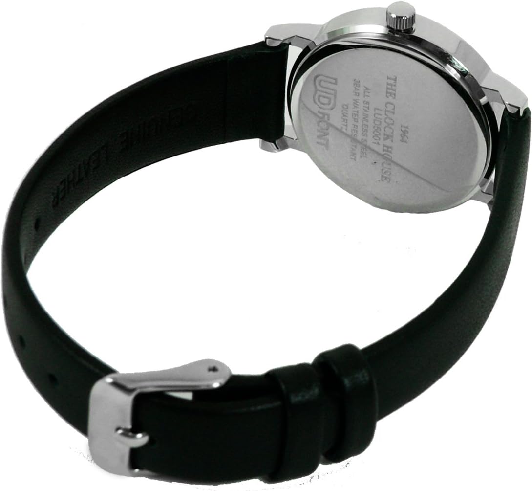 [THE CLOCK HOUSE UD] [ザ・クロックハウス] ユニバーサルデザイン シンプル 見やすい 腕時計 LUD5001-WH1B レディース ブラック