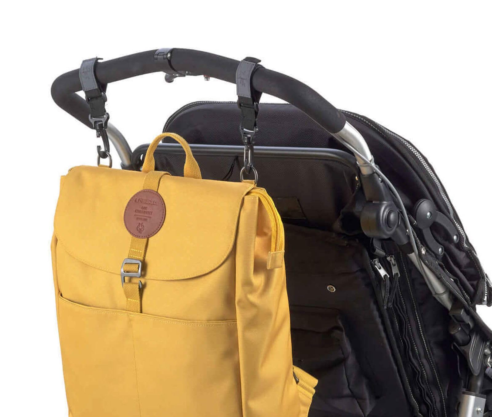 LÄSSIG Baby Wickelrucksack Wickeltasche Babytasche stylische Tasche inkl. Wickelzubehör/Backpack Adventure lemon curry