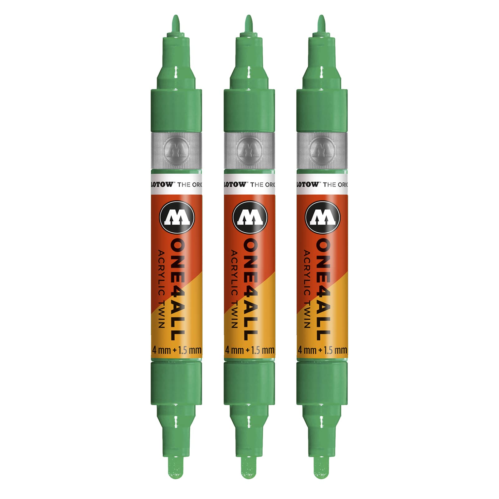 Molotow ONE4ALL Acrylic Twin Marker Pens Pack of 3 235 Turquoise — image 1