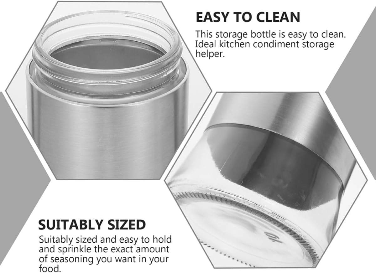 TIDTALEO Stainless Steel Sealed Food Jar 1500Ml Glass Kitchen Coffee Canister Tea Container Dried Fruit Storage Airtight Pantry Organizer for Home