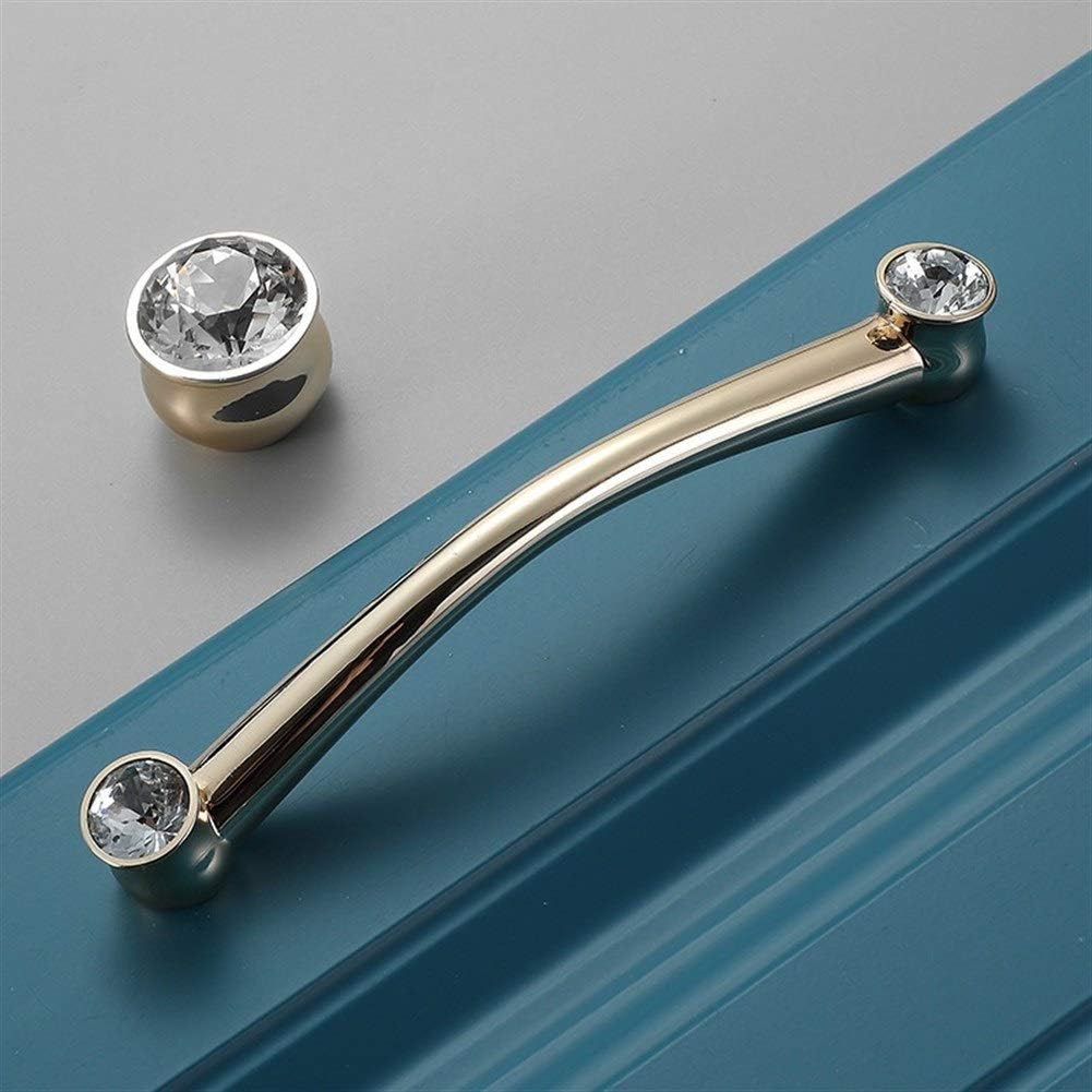 Cabinet Handles Light Luxury Gold Crystal Handles, Furniture Cabinet Handles, Wardrobe Hardware (6733 192mm)