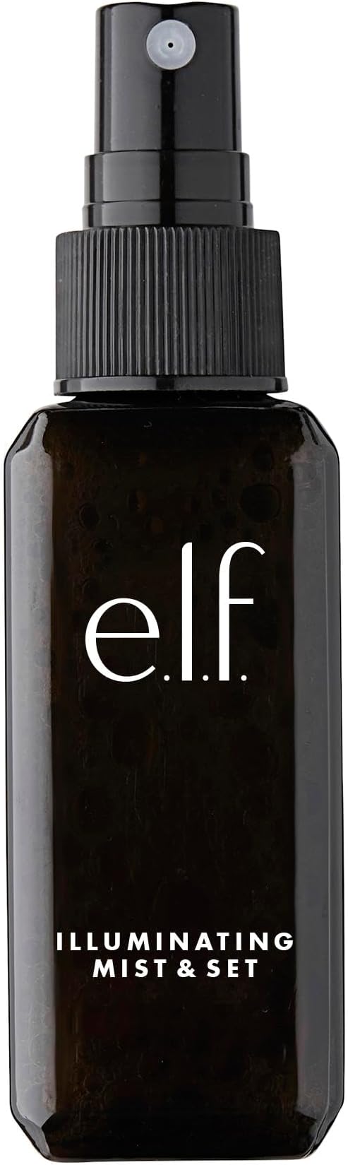 E.l.f. Illuminating Mist & Set Spray, Refreshing, Hydrating, Sets Makeup And Achieves A Glowy Look, Infused With Green Tea, And Vitamins A, B And C, Available In Small And Large Sizes 60ml, 120ml