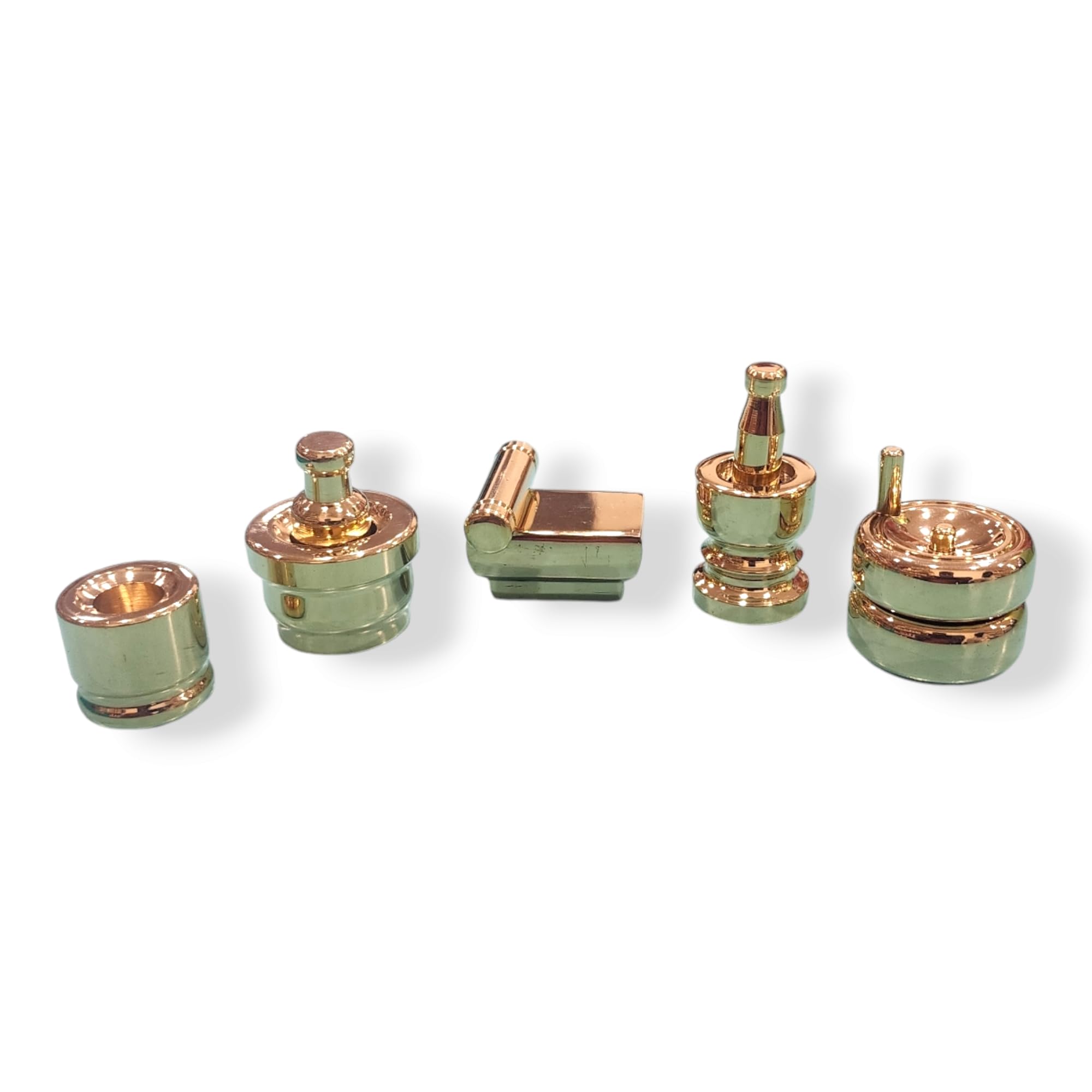 Pure Brass Gowramma Set for Pooja and House Warming Finished Brass Gowramma Set | Traditional Mortar Pestle/Batan/Handmill Miniature Set | Miniature Kitchen playsets-image-29