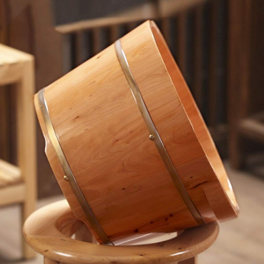 Balneario de madera con forma de barril para pies grandes, spa relajante, bañera de pies para remojar los pies, cubo de pie de material grueso. Lucky Star