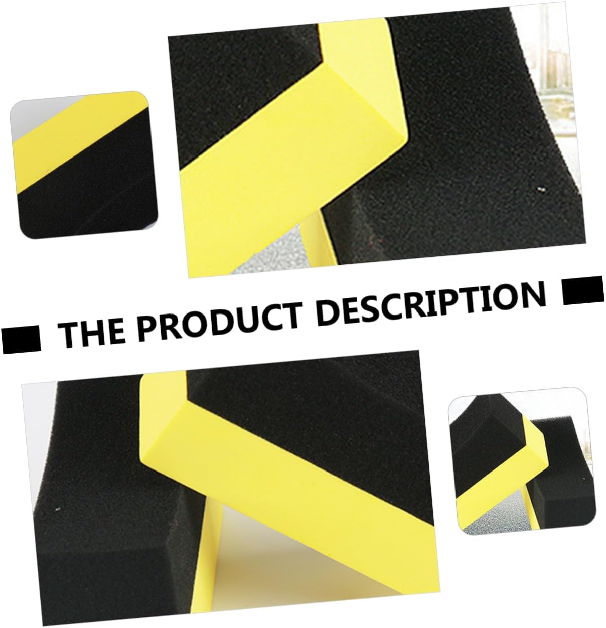 ULTECHNOVO 2pcs Car Cleaning Sponge Multifunctional Waxing Tool for Tire Shine and Interior Detailing Scratch Washing Sponges for Cars Trucks and Motorcycles