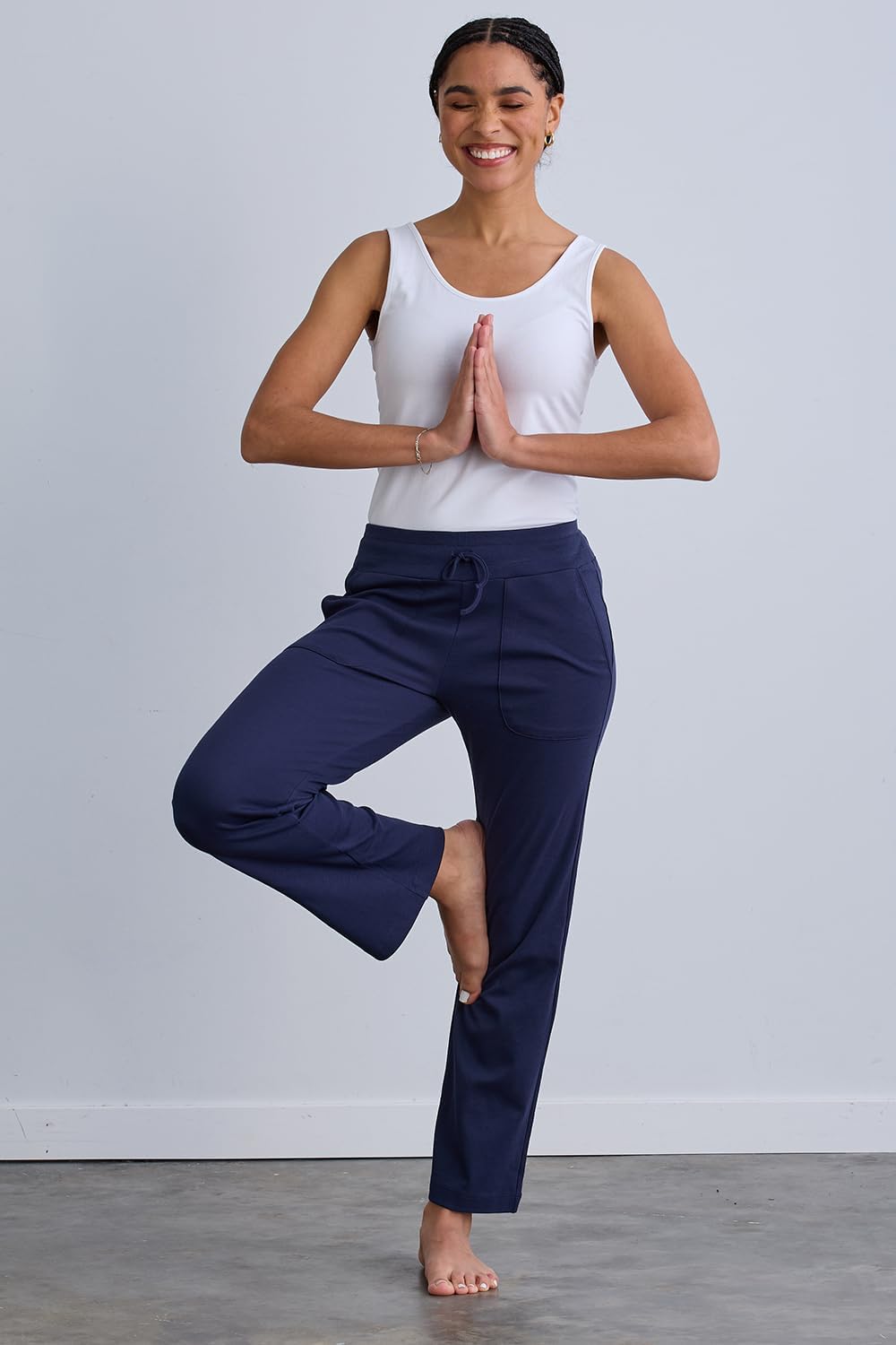 Fair Indigo Women's Organic 100% Cotton Lounge Pants - Image 7