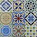 Art3d 6 Sq. Ft Decorative Tiles, Spanish Mediterranean Decor, Hand Painted Talavera Mexican Tiles