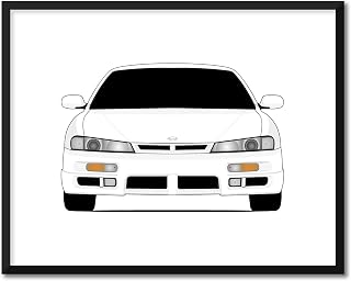 CUSTOMIZABLE COLOR: Nissan 240SX S14 Kouki (1997-1998) (Facelift) Inspired Poster Print Wall Art Decor Handmade (Unframed)