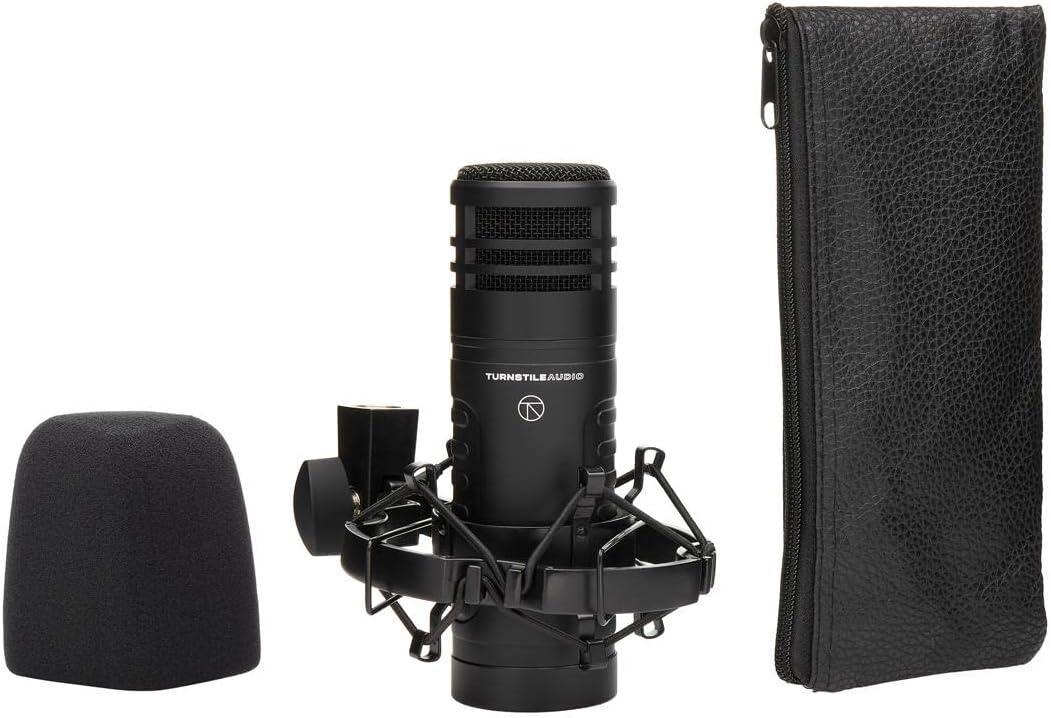 Focusrite Scarlett 2i2 4th Gen USB Audio Interface with Software, Bundle Hyper-Cardioid Dynamic Mic, Broadcast Arm w Springs & Integrated 10' XLR Cable, Studio Monitor Headphones, Pop