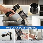 Voiture Vaccum Portable sans fil, 26000Pa Aspiration avec moteur sans brosse, 4-in-1 Main tenue Mini Aspirateur compact avec 3 Modes d'aspiration, Frais de type C pour le bureau de la voiture d'intérieur, Noir