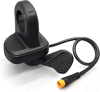 Quick Install Right Thumb Throttle Speed 24V 36V 48V 60V 72V Universal, Can be Installed Without Removing Handle, Finger Throttle Speed Controller for Electric Bike Electric Scooter