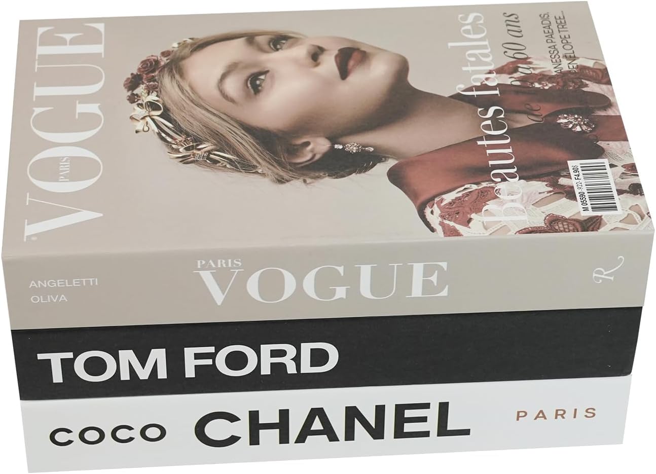 TOP CLADD Coffee Table Decorative Books for Home Decor, Fake Books for Decoration, Aesthetic Decoration for Living Room, Office, Bedroom, Black, White, Beige
