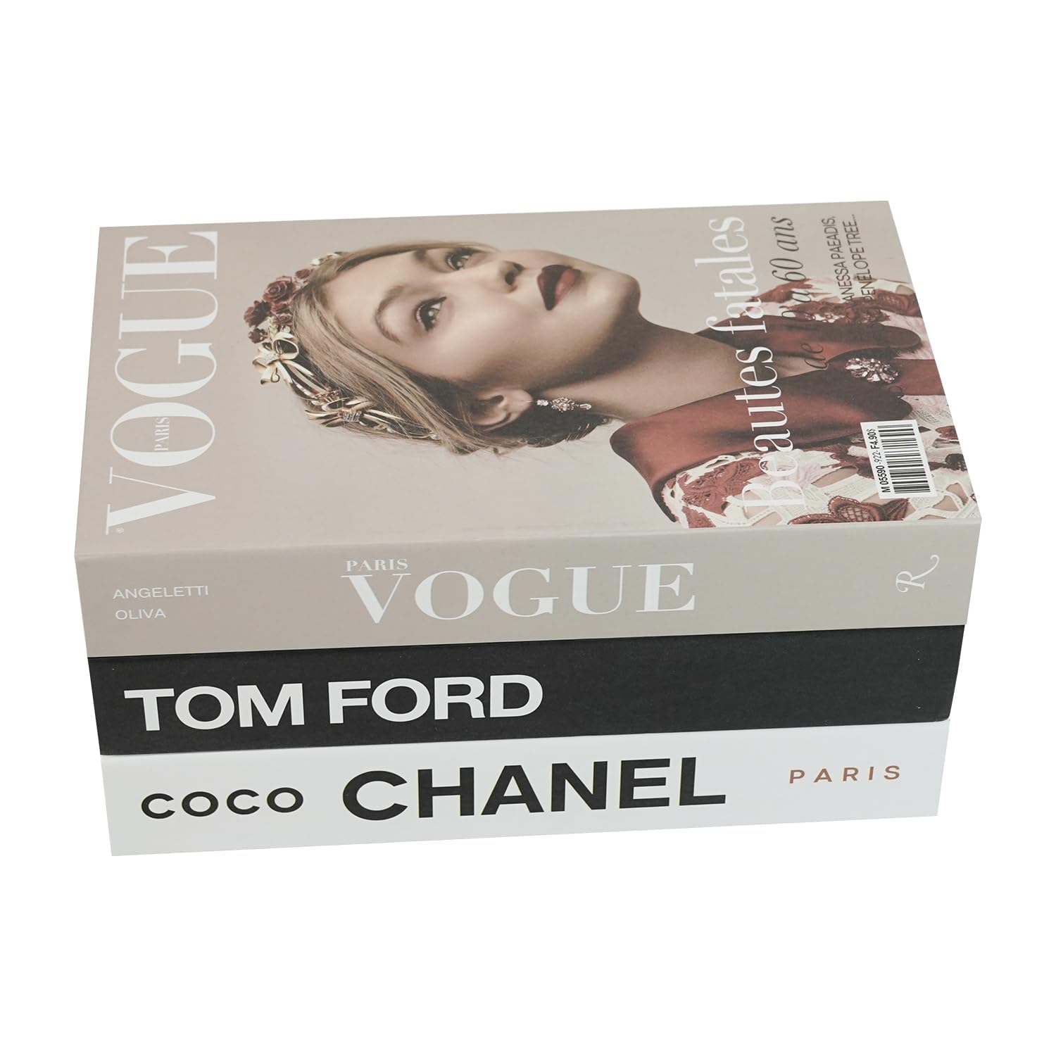 TOP CLADD Coffee Table Decorative Books For Home Decor, Fake Books For Decoration, Aesthetic Bookshelf Decor for Living Room Office Bedroom, 3 Piece, Black, White, Beige TOP CLADD Coffee Table Decorative Books For Home Decor, Fake Books For Decoration, Aesthetic Bookshelf Decor for Living Room Office Bedroom, 3 Piece, Black, White, Beige