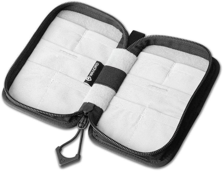 WANDRD Memory Card Case - Durable SD, Micro SD Card Holder for Creators | Camera Accessories & Electronics Organizer for Travel (Black)