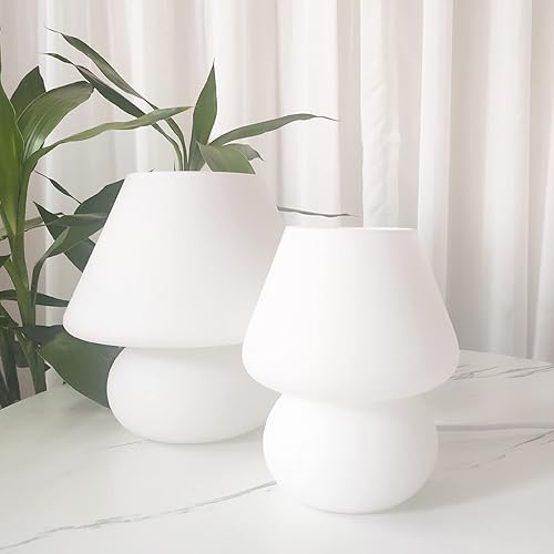 Miniatura 6 de Lámpara de mesa de cristal translúcido, estilo italiano, moderna a rayas, para decoración del hogar, comedor, sala de estar, estudio (rosa a rayas,