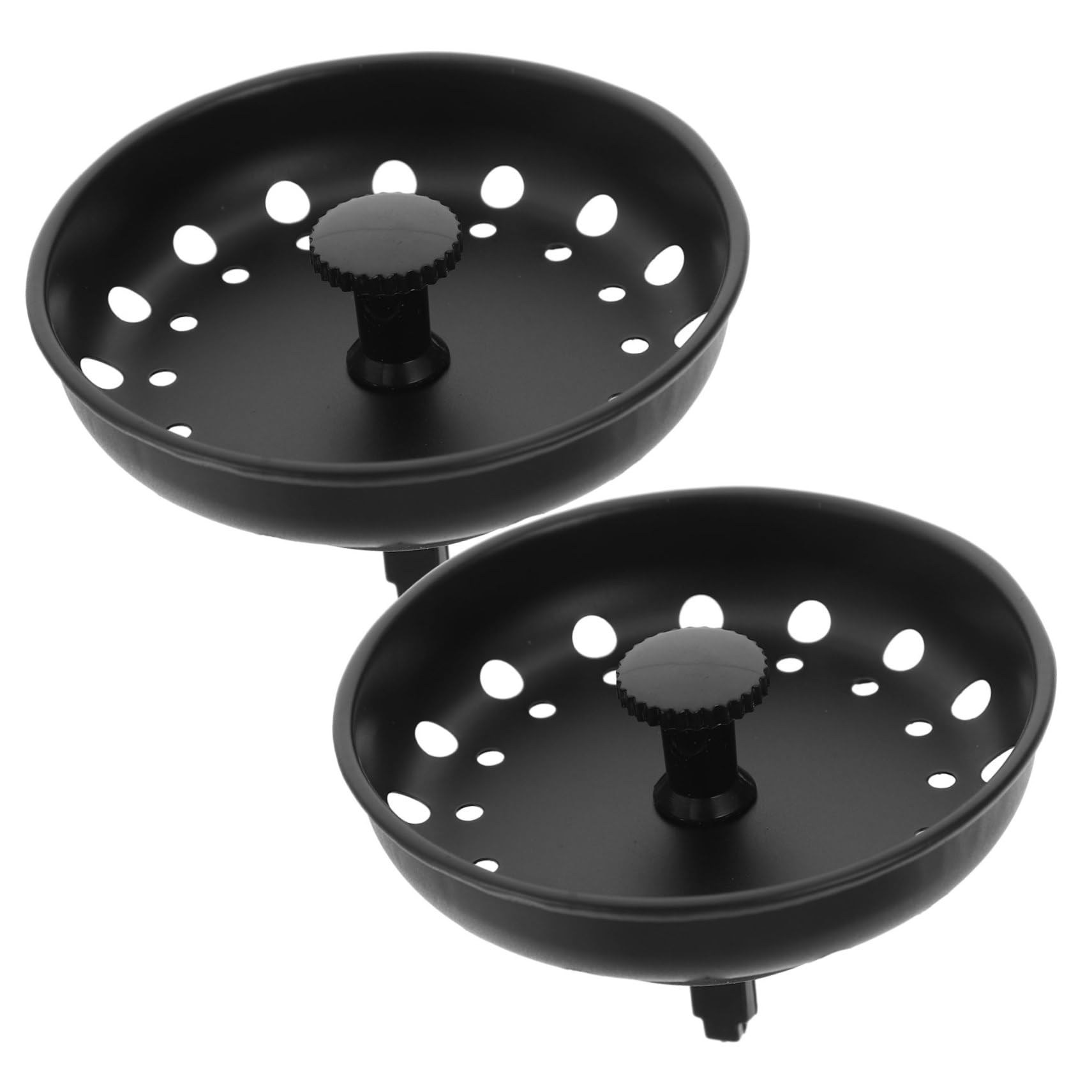 NUOBESTY 5 Sätze Abflusssieb Für Die Küche Spülensieb Wohnung Sinkt Filter Waschbeckenabfluss Abflussstopfen Für Waschbecken Spülsiebe Spülbecken Black Stahl 2 Stück * 5