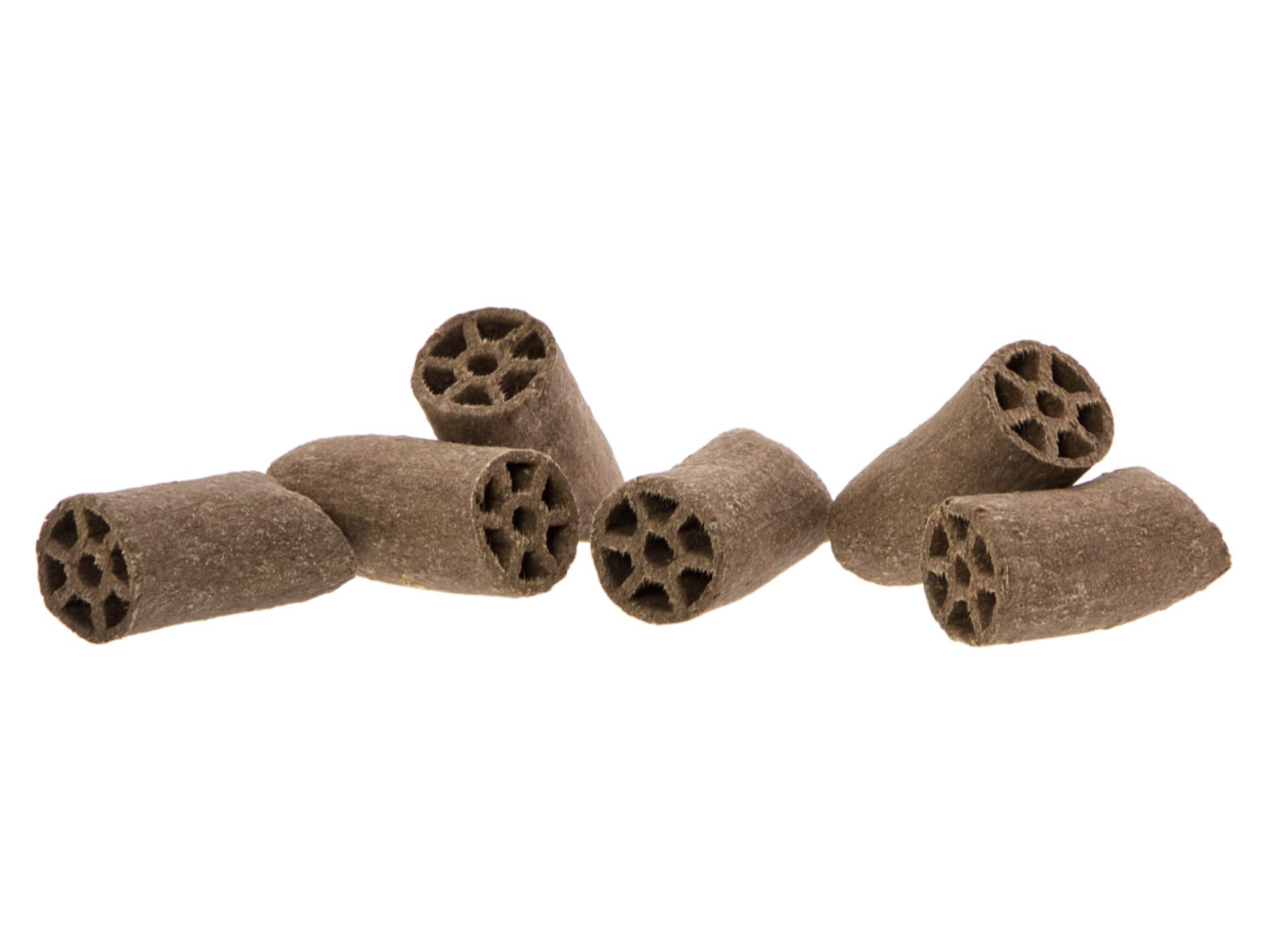 GlasGarten Crispy Caves - Tasty Edible Caves/Tubes Natural Food and Hiding Places for Aquatic Shrimps Snails Crayfish Small Fish (Size Baby - 6pcs)