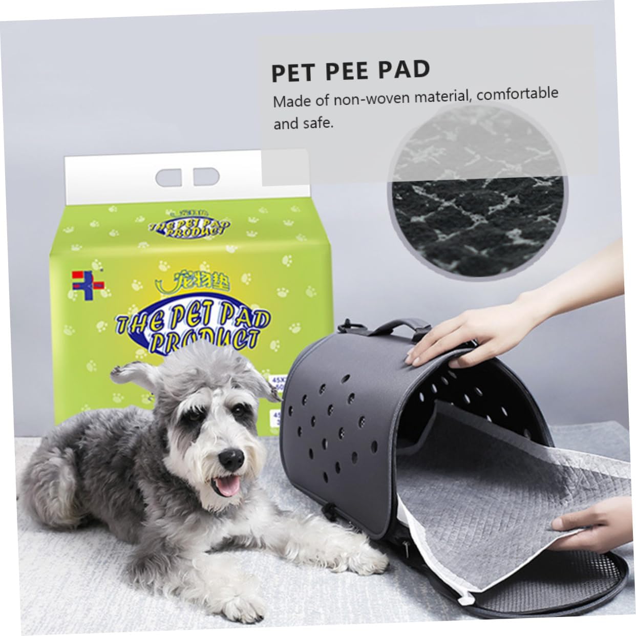 30pcs Disposable Pet Pee Pad Thickened Urinal Training Mat for Dogs and Cats Quick Absorbent for Home Car and Travel White Color