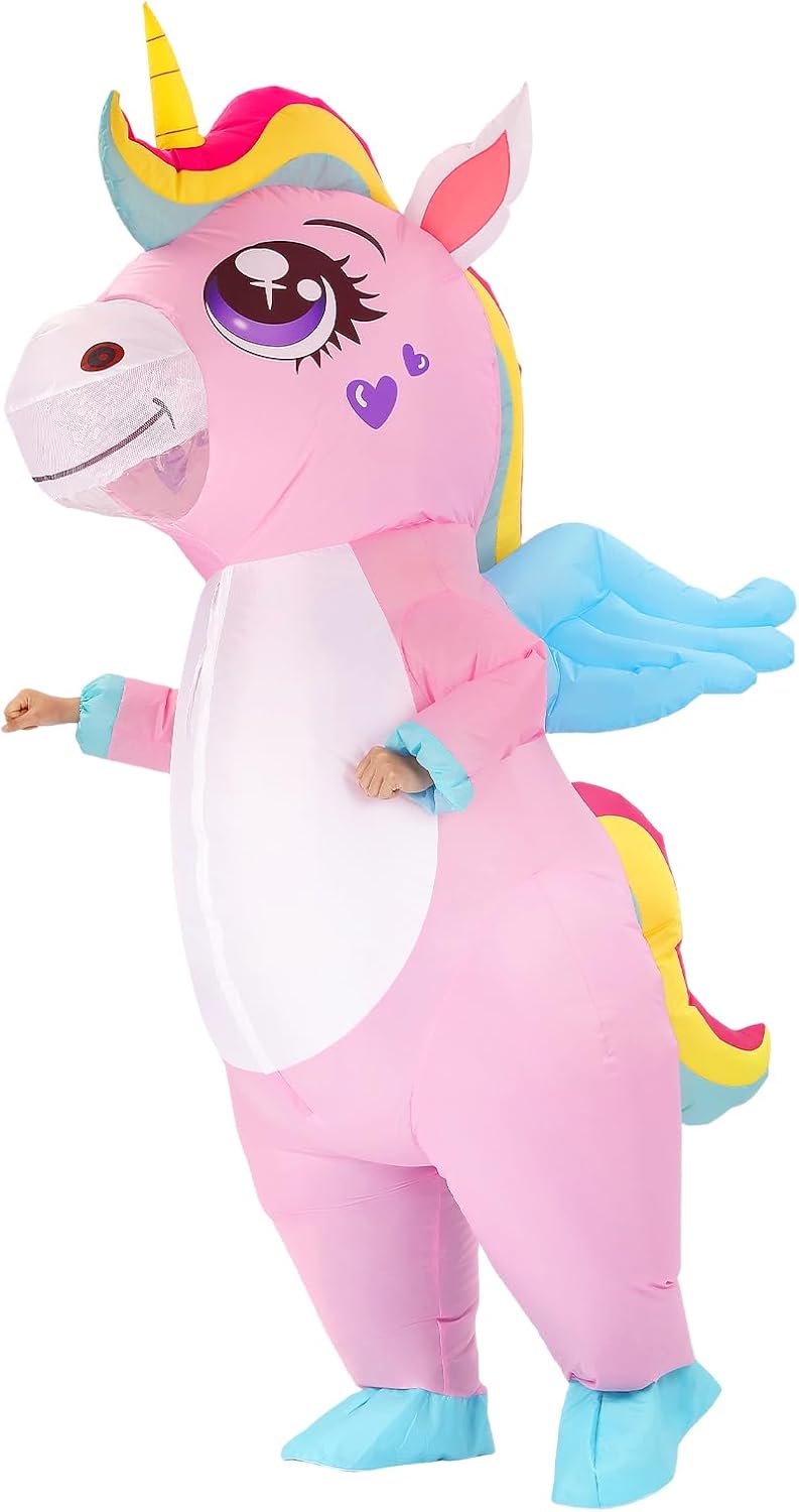 Inflatable Unicorn Costume for Adult - Funny Christmas Gift for Men Women, Full Body Blow Up Suit for Party Cosplay
