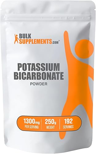 BulkSupplements. com Polvo de bicarbonato de potasio - Suplemento de potasio en polvo, bicarbonato de potasio grado alimenticio - 1300 mg por disponible en Yaxa Venezuela