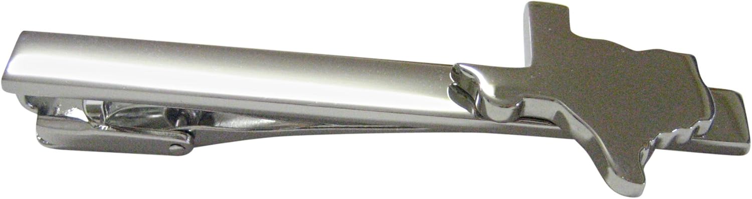 Kiola Designs Texas State Map Shape Square Tie Clip