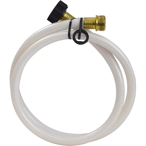 Valterra AquaFresh High Pressure Drinking Water Hose, Water Hose Hookup for RV - 1/2" x 4', White
