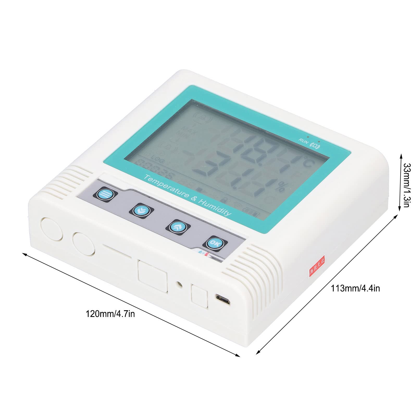 Enregistreur de Données de Température LCD avec Longue Autonomie