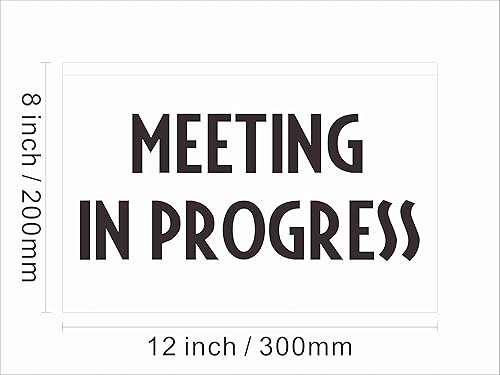Miniatura 3 de 120175 - Letrero de neón con luz LED para reuniones en progreso (12 x 8 pulgadas, verde)