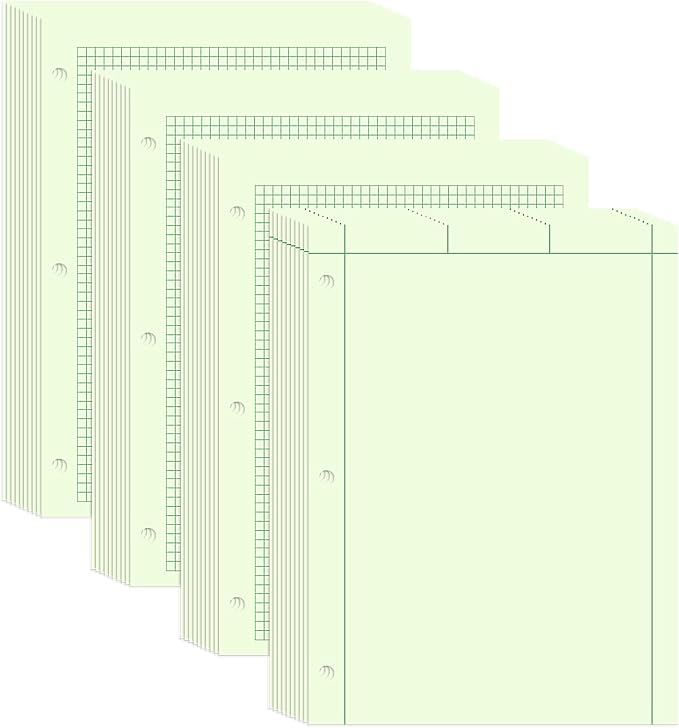 Amazon.com: BESARME 4 Pack Engineering Paper Notebook A4 Graph Paper ...
