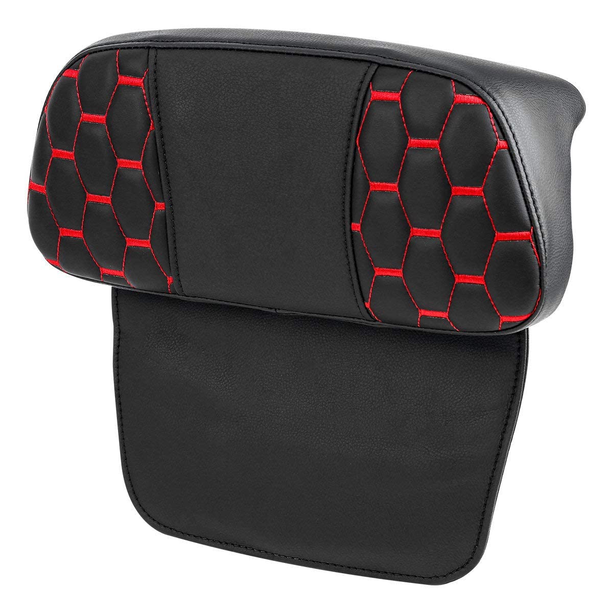 C.C. RIDER Passenger Backrest Pad Razor Chopped Tour Trunk for Harley Davidson Touring CVO Street Glide Road Glide Electra Glide 2014-2024