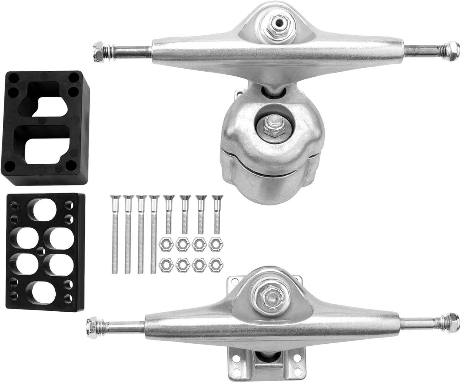 Land Surf Skateboard Eje para S6 Rojo BruCke Surfskate Skateboard Adapter,Plata Junta Set