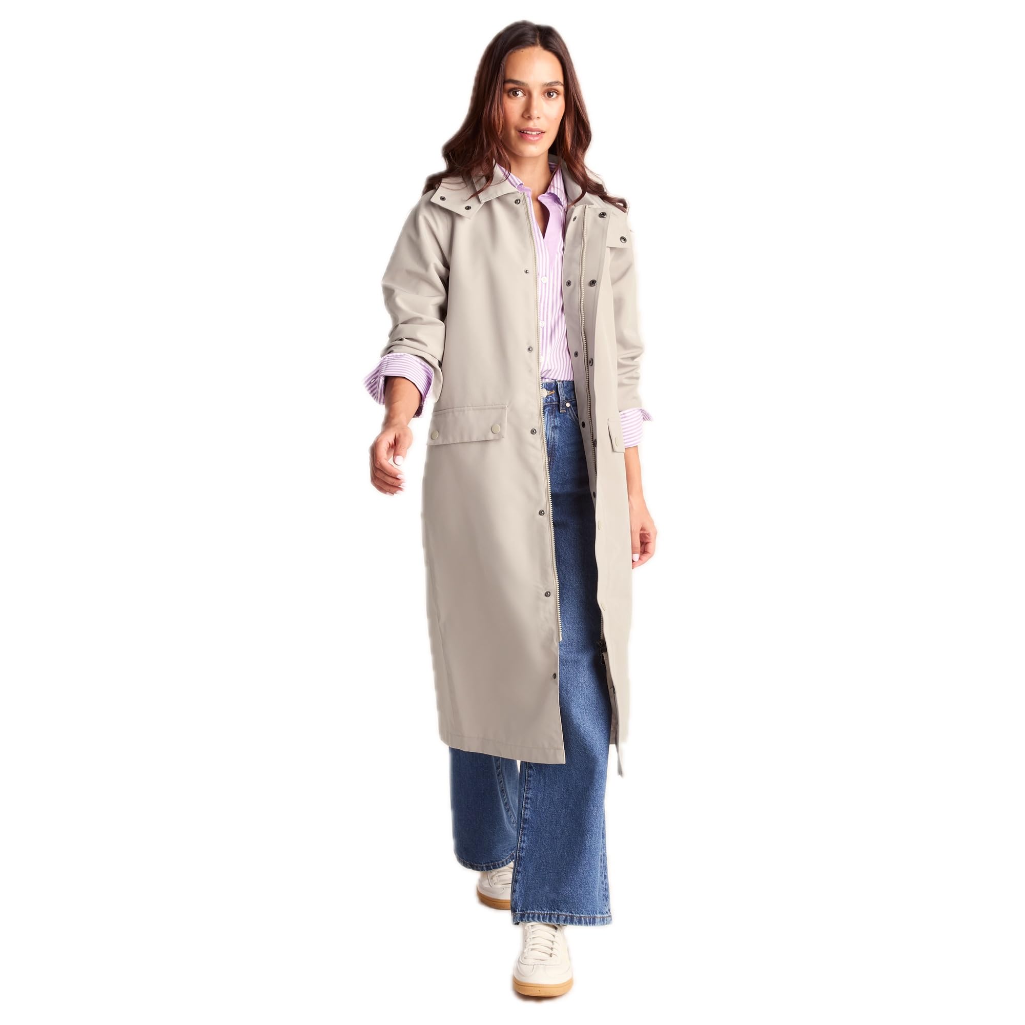 TOG24 Womens Waterproof Coat Light Beige Size 8