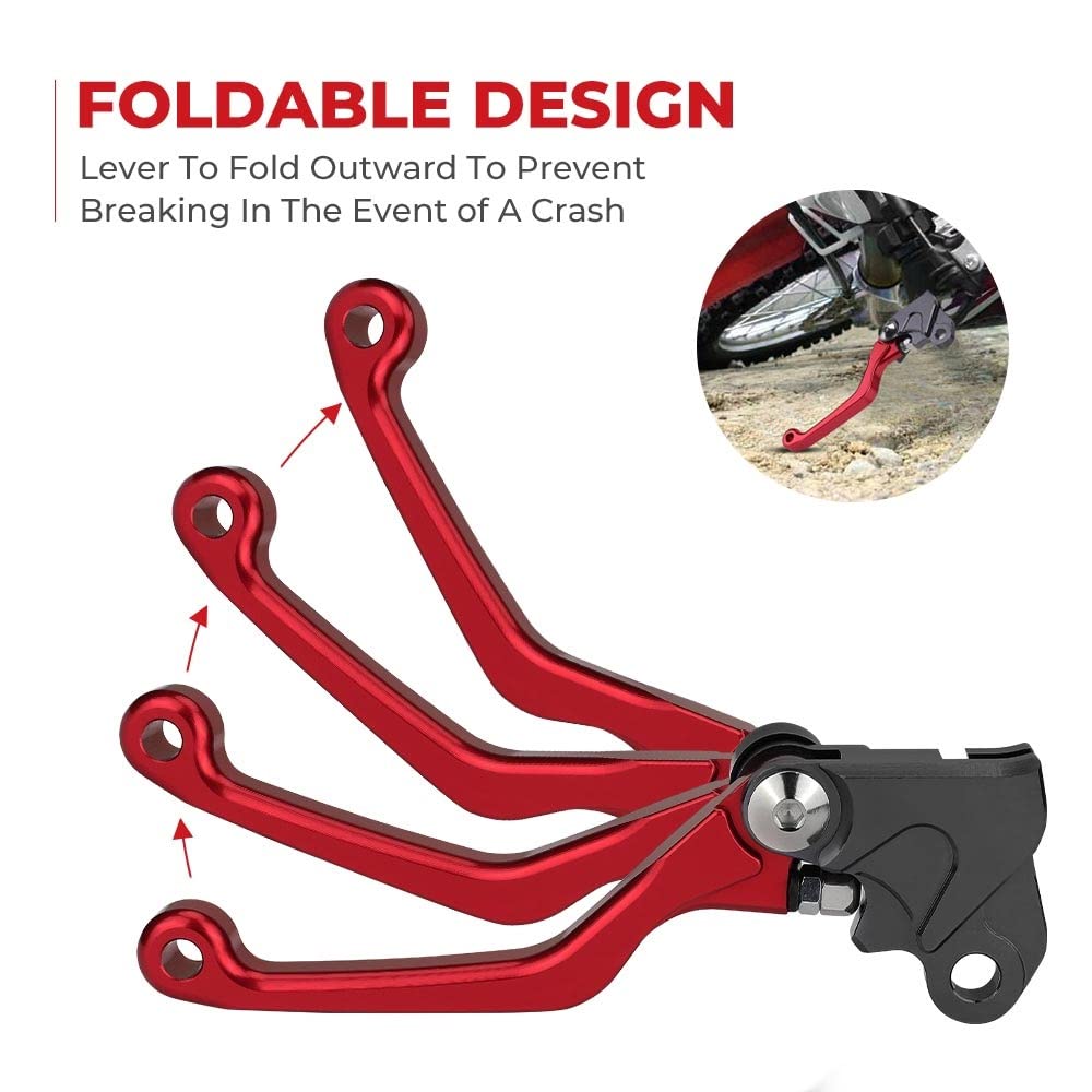 Levier d'embrayage De Frein sur Mesure en Aluminium CNC De Moto pour Honda CRF150F/230F 03-19 CRF250F 2019-2020 Dirt Bike Motocross