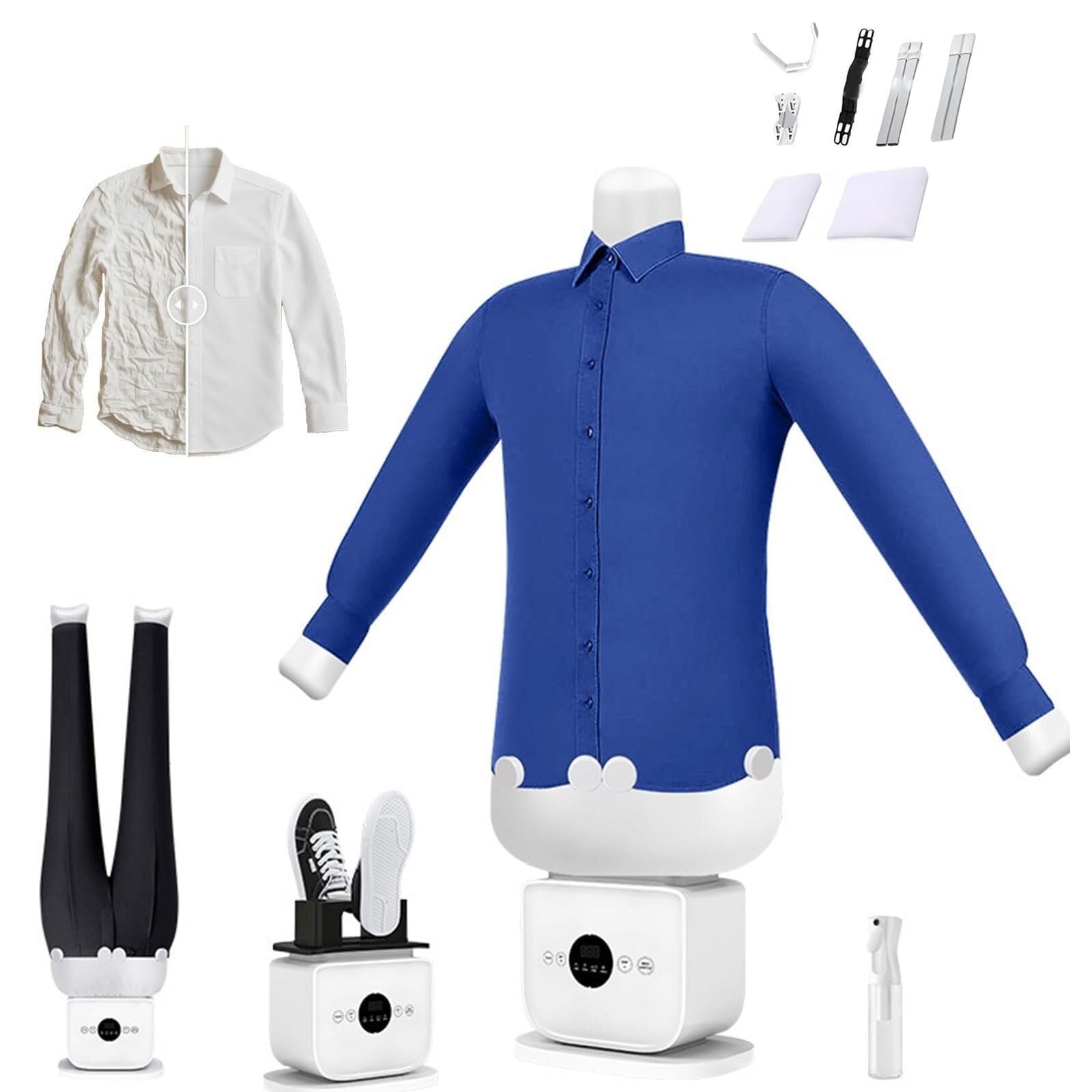 3 In 1 Automatic Ironing Machine, Hands free Steam Iron with Built in Aromatherapy Tank, Heating Temperature Reaches, 360°Without Blind Spots Drying