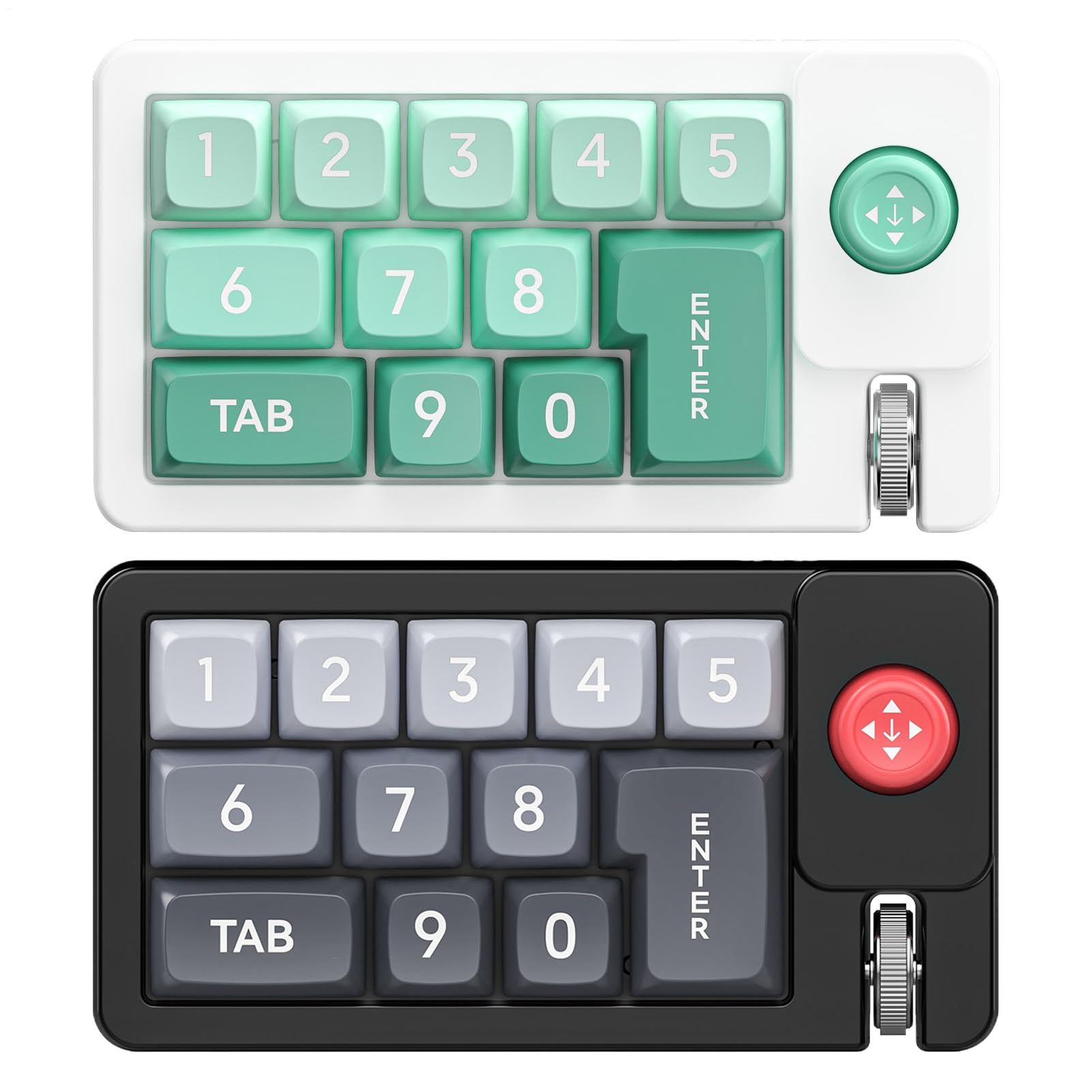 Ylnailky Teclado Programmable,Teclado Programable con Retroiluminación RGB y Cable - Teclado Numérico Cableado Con Joystick Intercambiable En Caliente Para Edición De Vídeo Y Configuración Informática
