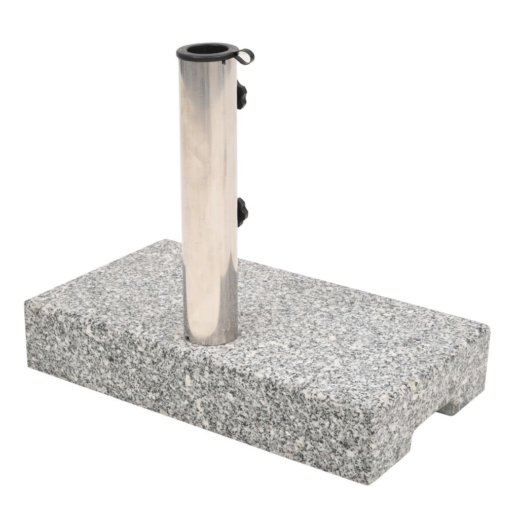 Socle de Parasol Granite rectangulaire 25 kg,Pied De Parasol,Pied De Parasol Lourd,Pied De Parasol sur roulettes