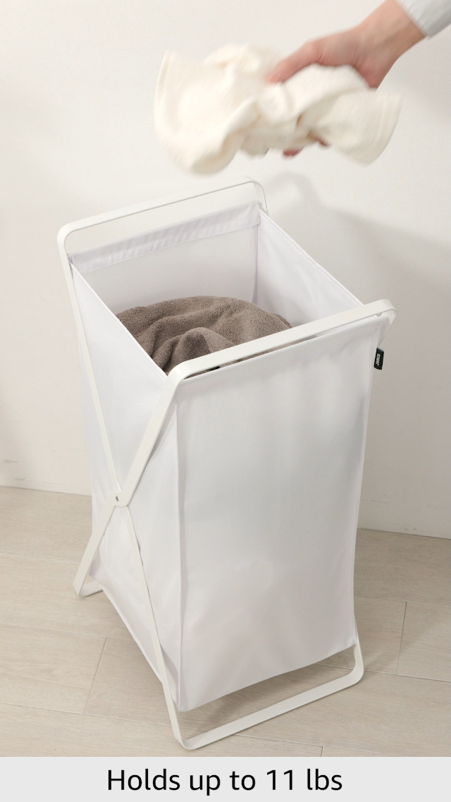 Amazon.com: Yamazaki Home Laundry Basket - Foldable Storage Hamper
