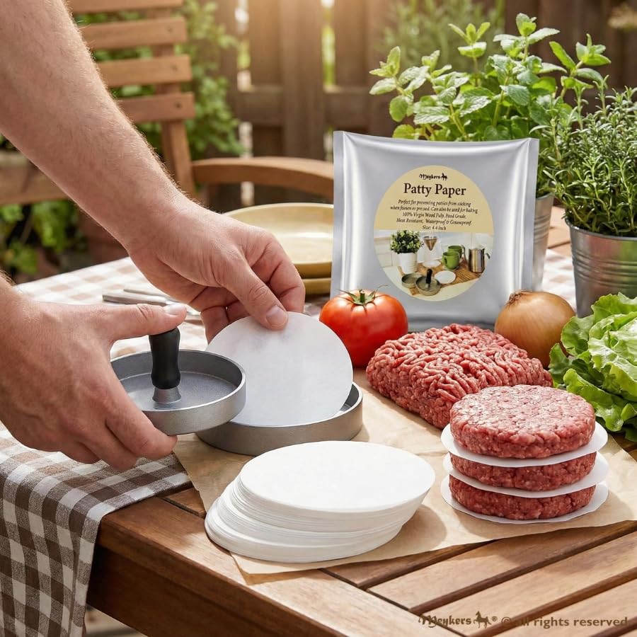 Snapklik.com : Patty Paper Sheets For 4/4.5 Inch Burger Press 500 Pcs ...