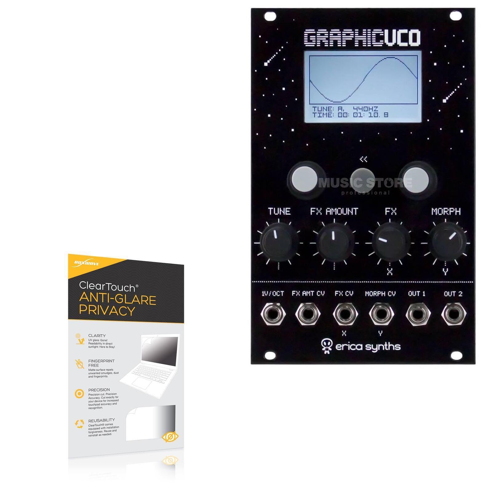 BoxWave Screen Protector Compatible with Erica Synths Graphic VCO B-Stock - ClearTouch Anti-Glare Privacy (2-Pack), Privacy Screen Protector Flexible Film Anti-Glare