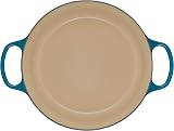 Le Creuset Cocotte rotonda Evolution in ghisa vetrificata con Coperchio, diameter 28 cm, Deep Teal, 21177286422430 - 3