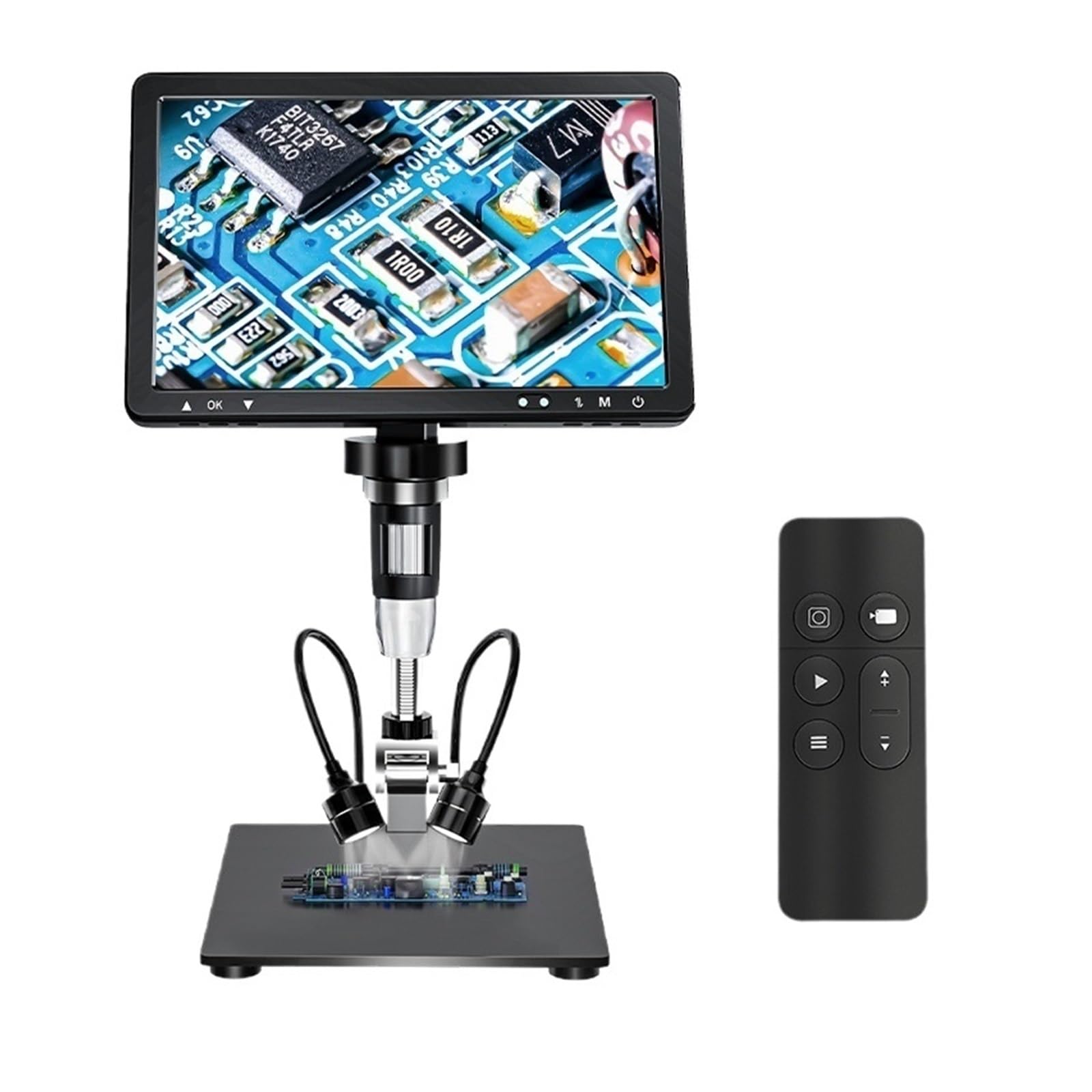 Mikroskop cyfrowy, Mikroskop, 10,1-calowy Luneta Cyfrowa 1500x Z Diodami LED 20 MP