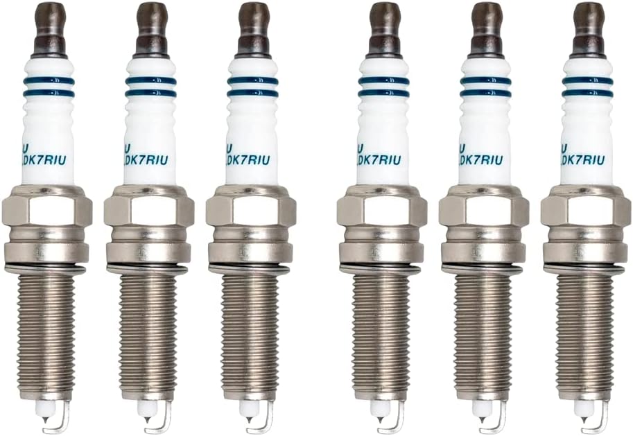 6 PK TORCH LDK7RIU Iridium Spark Plug Replace for DENSO SXU22HCR11, for NGK SILZKR7B11 Spark Plug, Auto Resistor Iridium Bujia Spark Plug for CHERY HYUNDAI KIA PEUGEOT Longer Life Time, OEM