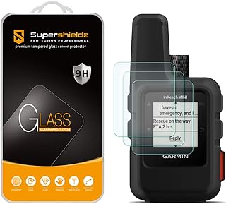 Supershieldz (3 Pack) Designed for Garmin inReach Mini 2 and inReach Mini Tempered Glass Screen Protector, Anti Scratch, Bubble Free