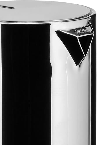 Miniatura 9 de Alessi 90903 - Cafetera de 3 tazas en acero inoxidable 1810 pulido con parte inferior magnética adecuada para cocinar por inducción color plateado