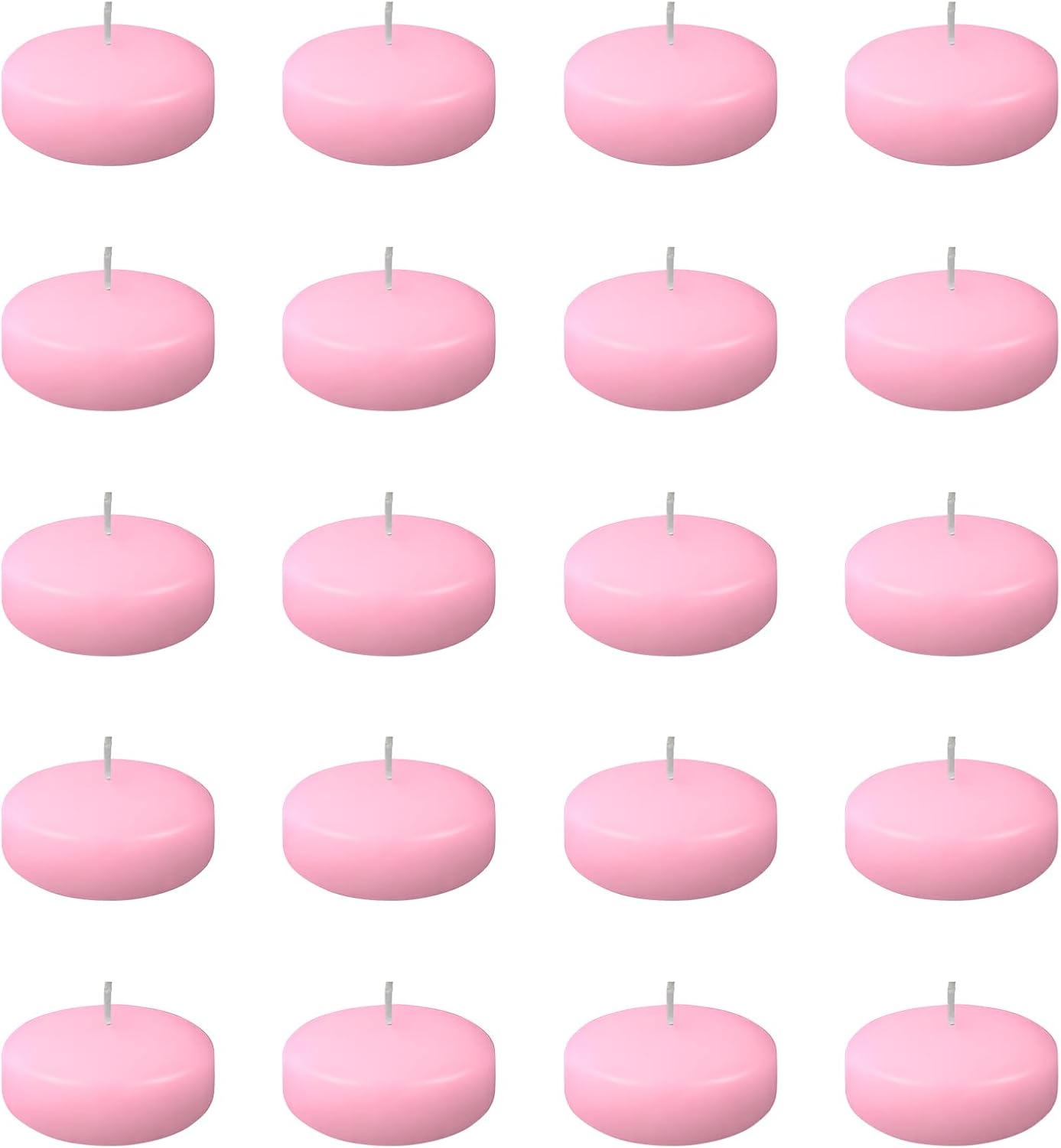 20 PCS Red and White Candles,Christmas Floating Candles for Centerpieces