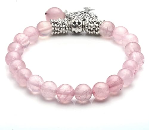 Miniatura 7 de Jovivi Paquete  2 artículos de adorno de bonsái de cristal de cuarzo rosa con forma de corazón de árbol del dinero con piedras preciosas curativas +