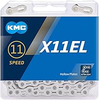 KMC X11EL BlackTech 11-Speed Bike Chain - Lightweight Double X Durability, X-Bridge for Smooth Shifting