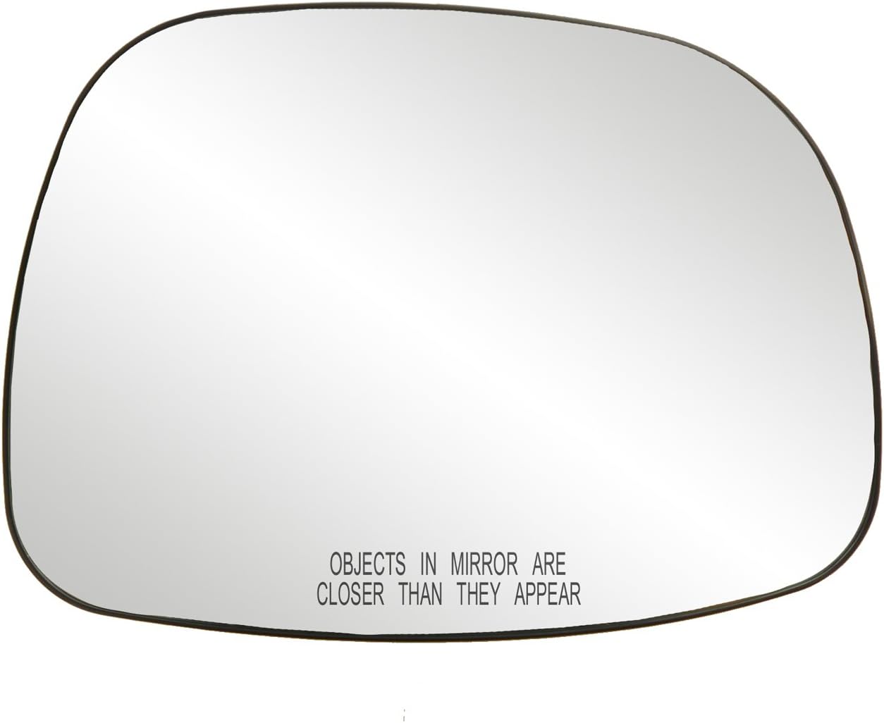 Driver Side Non-heated Mirror Glass w/backing plate, Buick Rendezvous, 6 11/16" x 9 1/4" x 9 7/16"