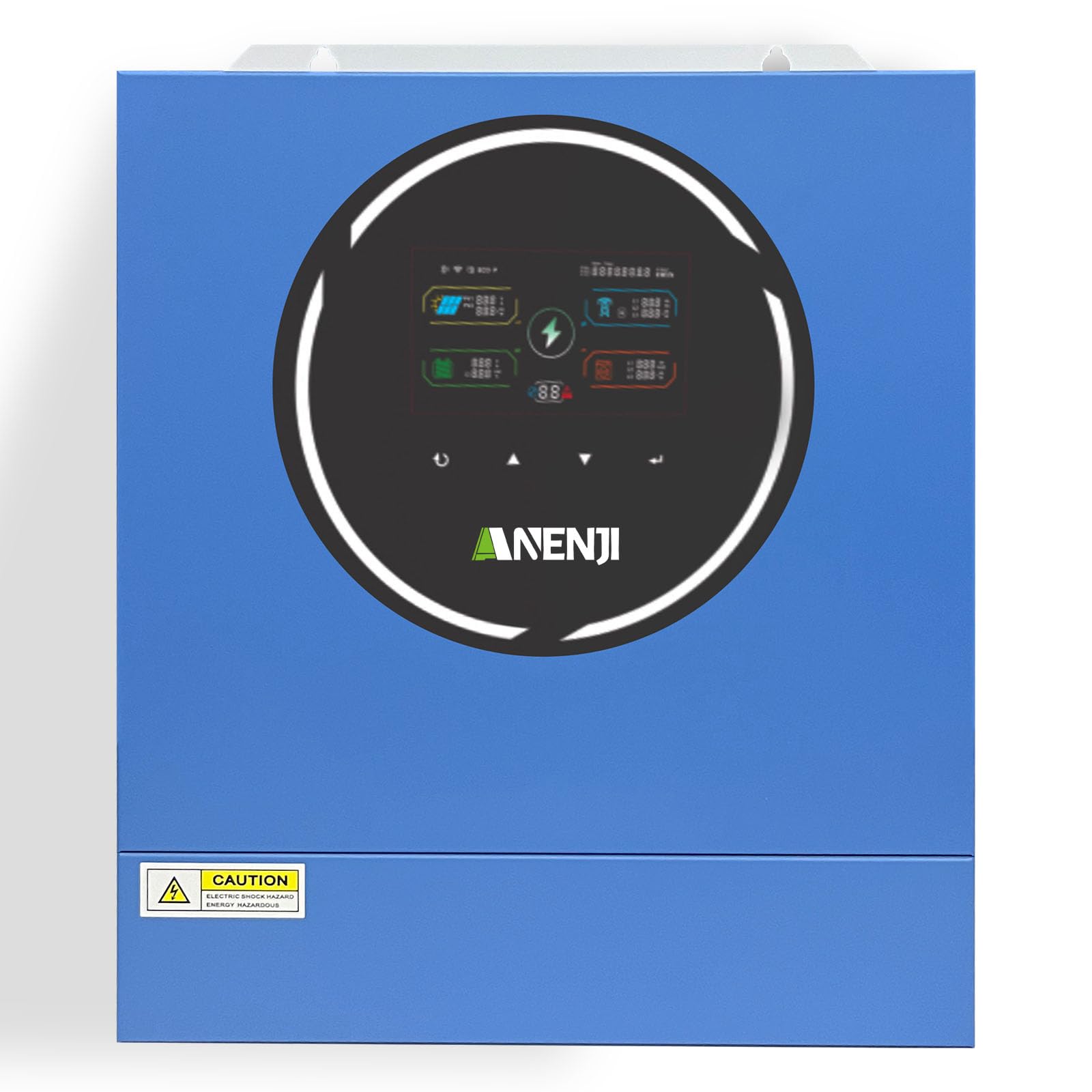 5000W Inverter Ibrido 48V Inverter Fotovoltaico a Onda Sinusoidale Pura, Tensione a Circuito Aperto Fotovoltaico 60–500 Vcc Dispone di Due Porte di Uscita Integrate e un Modulo WiFi